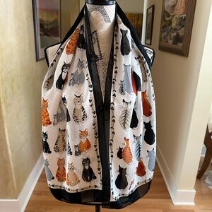 Long Scarf with Cats